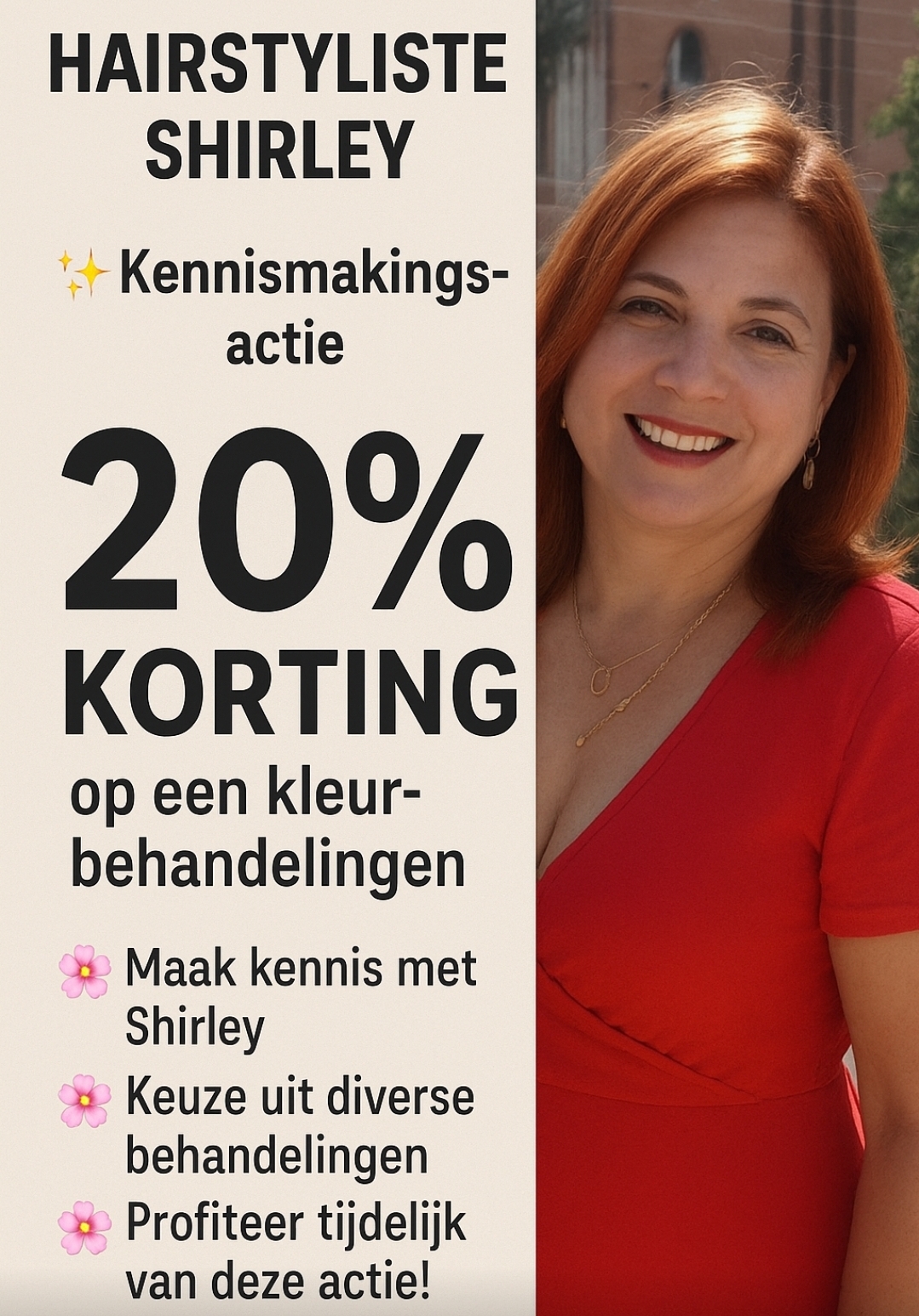 Kennismakingsactie hairstyliste Shirley Clavijo